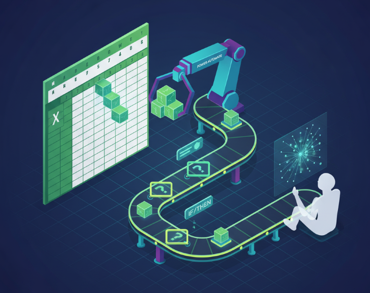 Excel'de Robot Çalışsın,  El Öğünsün:  Power Automate ile Tekrarlayan Görevleri Otomatikleştirme Rehberi