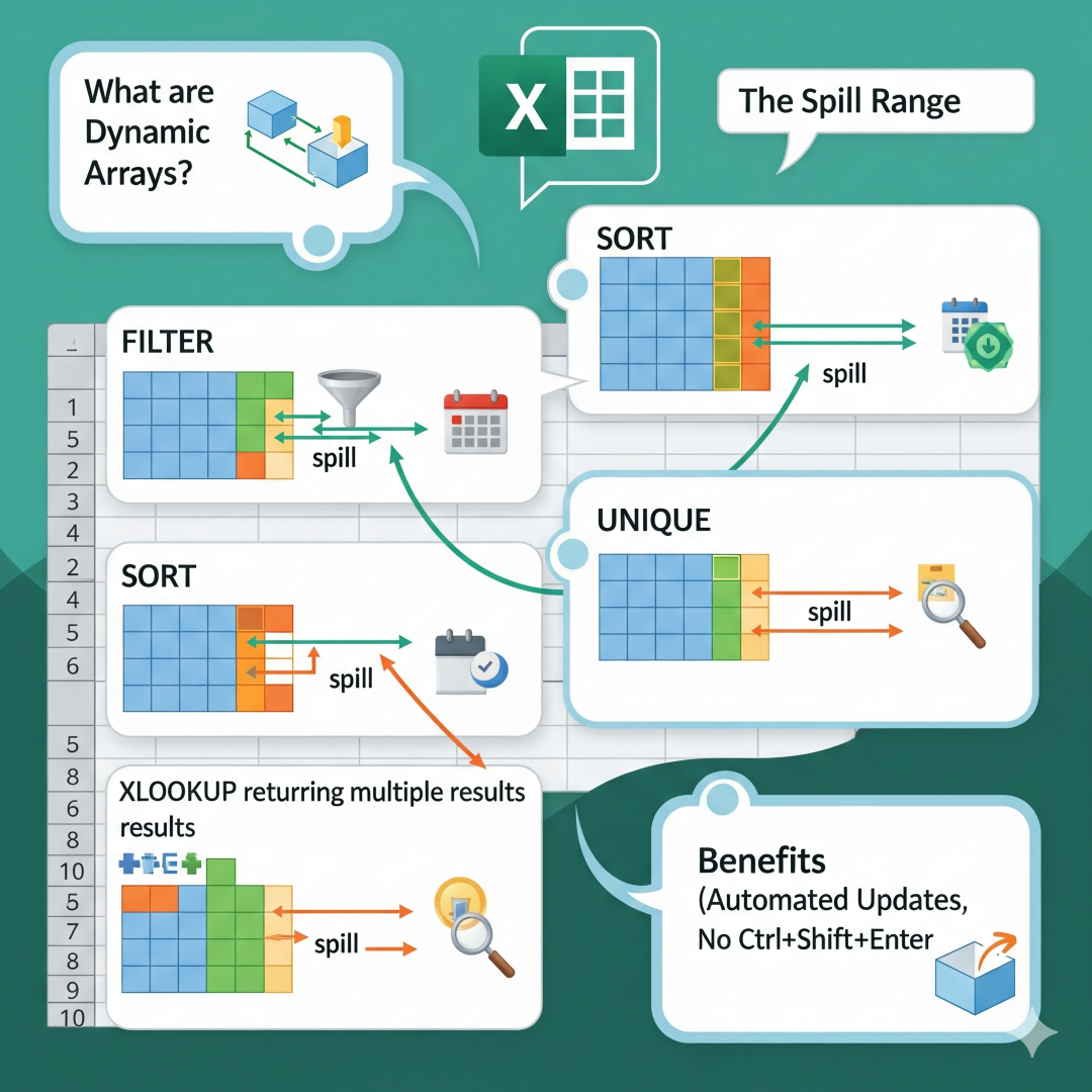 Excel, Bu Fonksiyonlarla On Kaplan Gücünde : Dinamik Dizi Fonksiyonları
